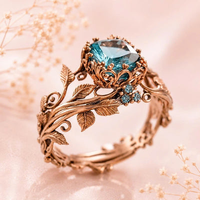 Rose Gold Mystic Grove Ring