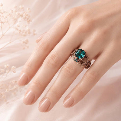 Rose Gold Mystic Grove Ring