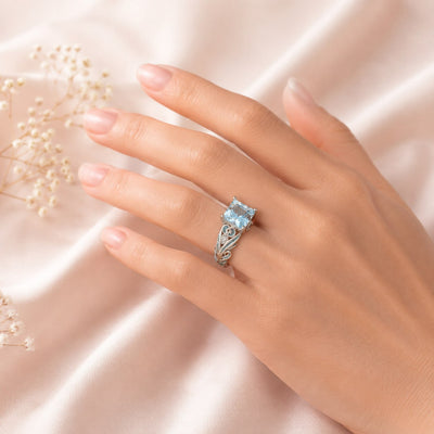 Turquoise Laurel Crown Ring
