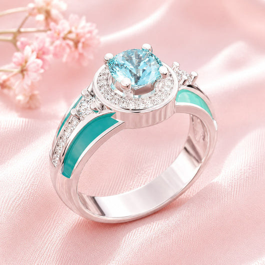 TURQUOISE HORIZON BAND RING